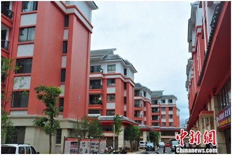 西疇縣易地扶貧搬遷新興社區(qū)集中安置點(diǎn)。<a target='_blank' href='http://www.chinanews.com/' >中新網(wǎng)</a>記者 陳海峰 攝