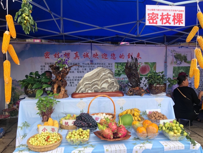 各村委會(huì)帶來(lái)特色農(nóng)產(chǎn)品展銷(xiāo)。