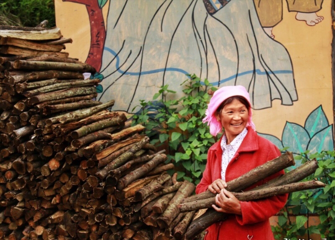 核桃園村小景。網(wǎng)友“小白鴿”攝。