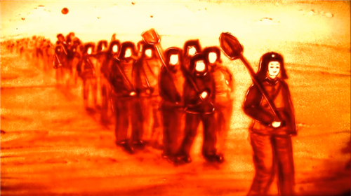 【沙畫】薪火相傳，載人航天精神新征程