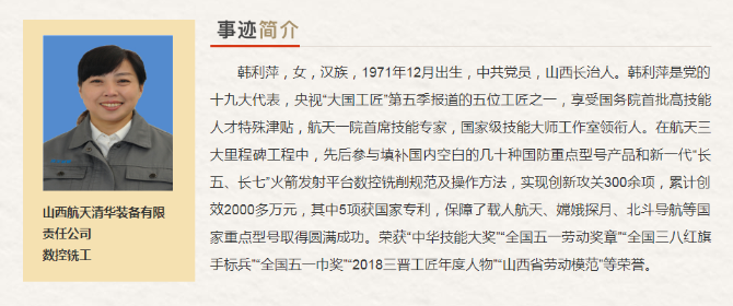 山西省“最美奮斗者”推薦人選