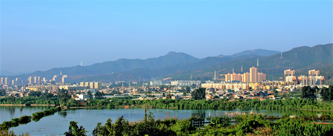 晉寧城市形象日新月異。供圖