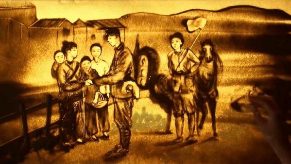 【沙畫】走好奔向美好生活的新長征路 【沙畫】走好奔向美好生活的新長征路