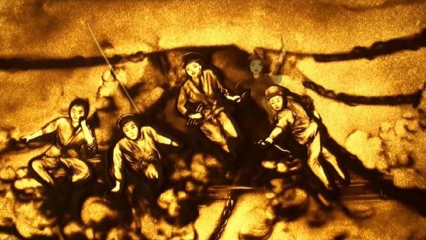 【沙畫】走好奔向美好生活的新長征路 【沙畫】走好奔向美好生活的新長征路