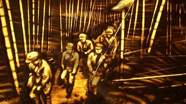 【沙畫】走好奔向美好生活的新長征路 【沙畫】走好奔向美好生活的新長征路