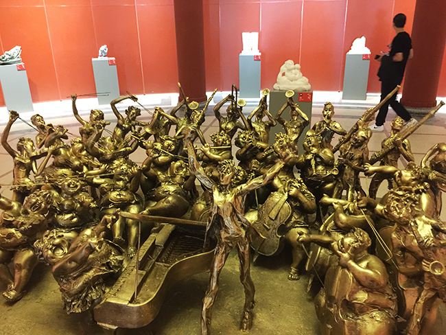 新作品《時(shí)代樂(lè)章》首次亮相。記者孫紅亮攝