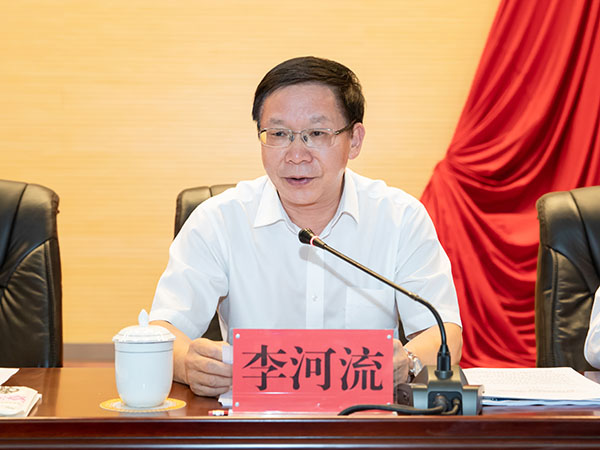 李河流講話 通訊員李偉_攝 李河流講話 通訊員李偉_攝