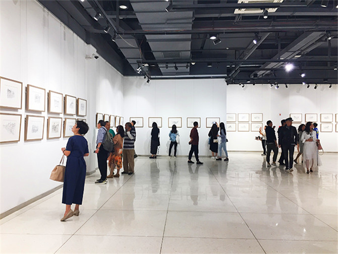 展覽現(xiàn)場(chǎng)。記者孫紅亮攝