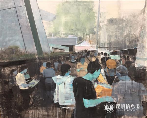 侯宗才《我的我們No.2》布面油畫120x150cm 侯宗才《我的我們No.2》布面油畫120x150cm