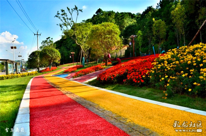 3、盤龍小游園之景潤公園。彩龍社區(qū)網(wǎng)友雪玉攝