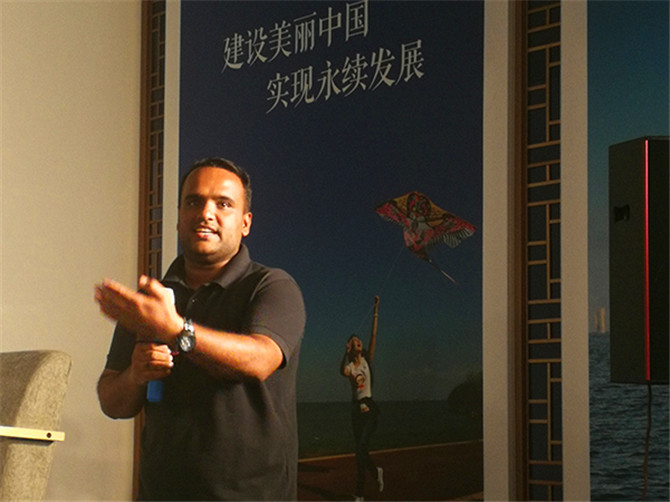 7 Kabir Md Alamgir在發(fā)表自己的觀點(diǎn)。供圖