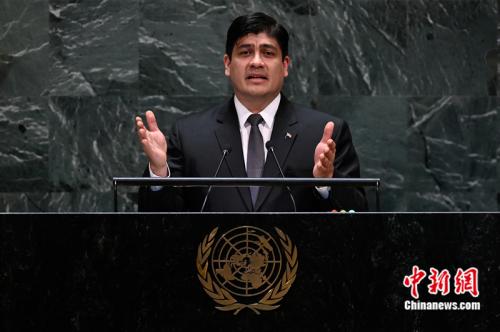 資料圖：哥斯達黎加總統(tǒng)阿爾瓦拉多。