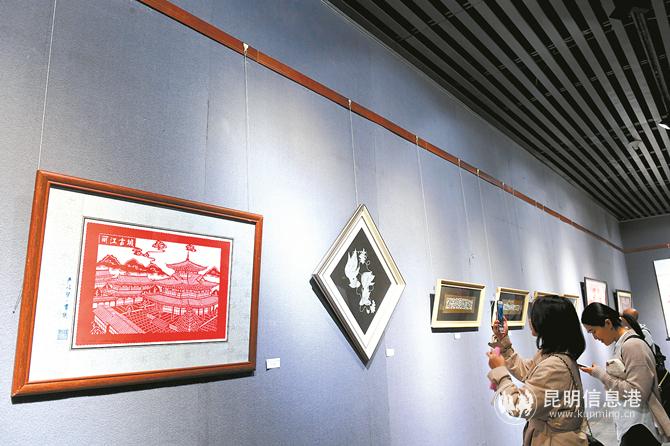 剪紙藝術(shù)展。記者楊艷輝攝