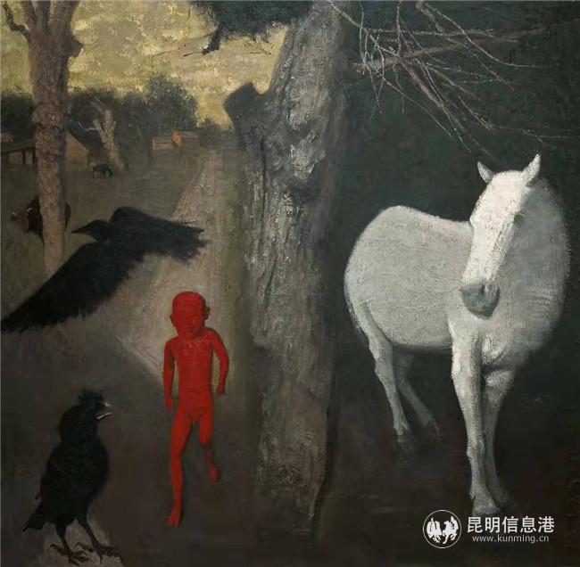 《紅色夢(mèng)》 馬云 布面油畫 《紅色夢(mèng)》 馬云 布面油畫