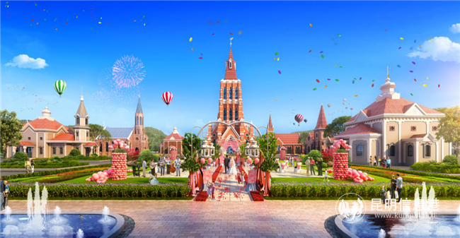 浪漫婚禮莊園效果圖