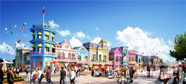 萬國美食街效果圖