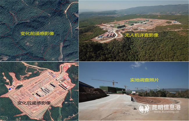 長(zhǎng)江流域生態(tài)變化圖斑無(wú)人機(jī)核查示意圖