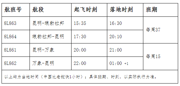 航班時(shí)刻表