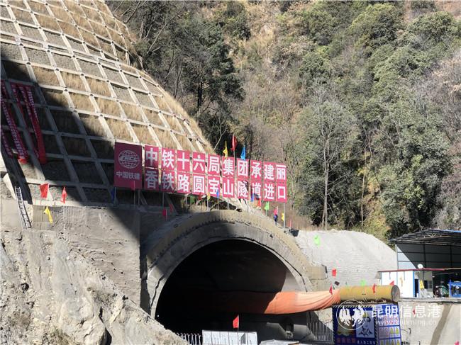 麗香鐵路圓寶山隧道貫通，圖為供圖。通訊員王鵬 郝亞凡 陳騫3