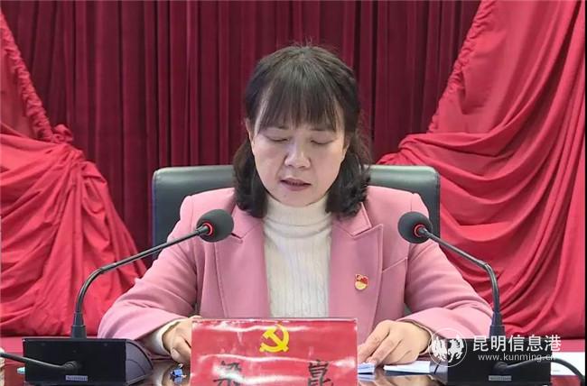 石林縣委書記梁崑向全會作報告