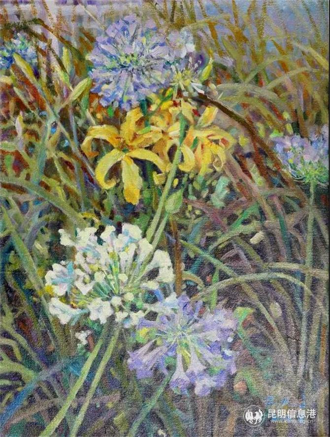 油畫《秋韻》  作者張曉晶