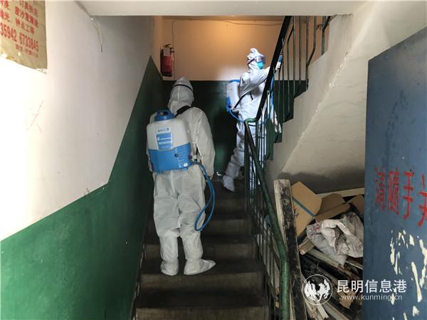 對(duì)小區(qū)樓道進(jìn)行消殺