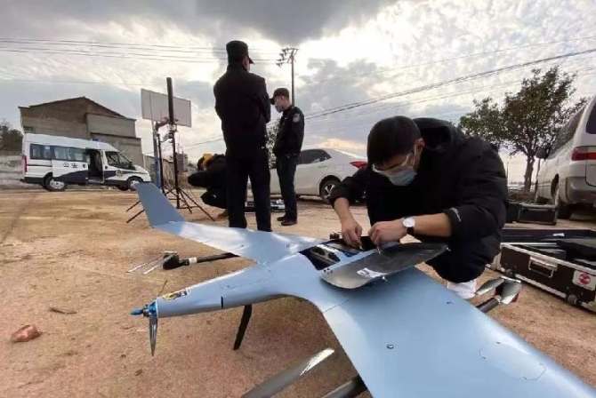 3VS無人機(jī)助力疫情封閉區(qū)域展開空中巡檢