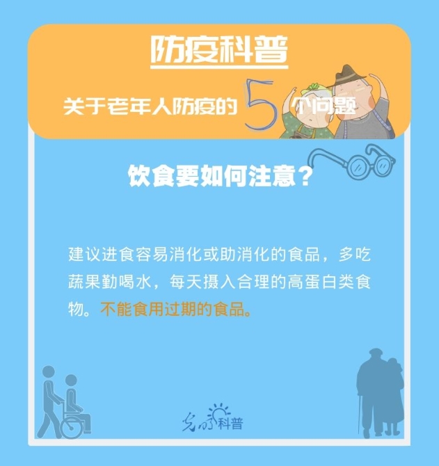 【防疫科普】高危人群注意！關(guān)于老年人防疫的5個問題