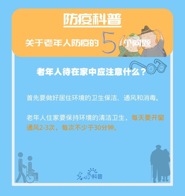 【防疫科普】高危人群注意！關(guān)于老年人防疫的5個問題