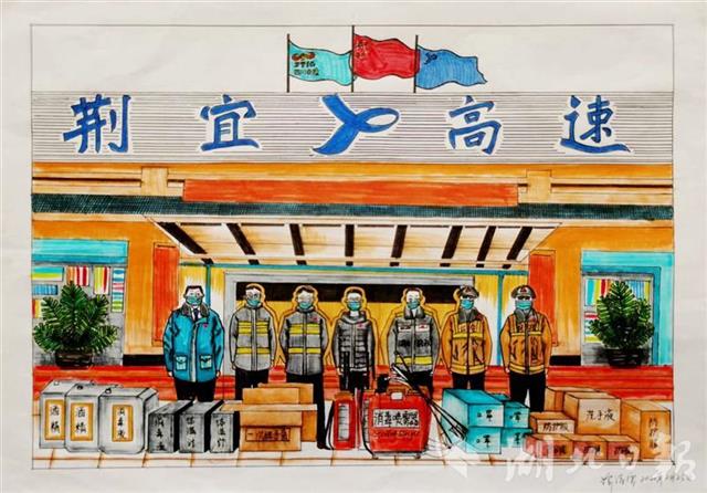 快看！荊宜高速上的“逆行人”