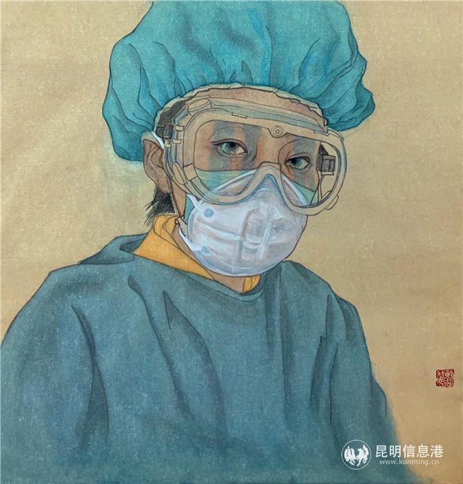 《堅(jiān)守》 劉姝妤 中國畫