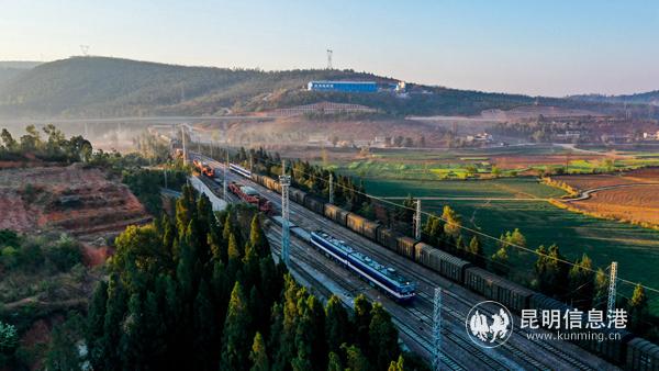 3月15日添加到日歷8時許，一列裝載著6臺特殊大型設備的專列，抵達云南省楚雄州大德火車站。