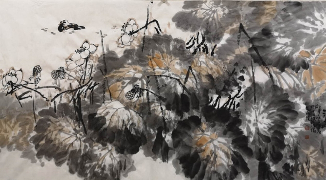 【藝術(shù)戰(zhàn)“疫”】水墨丹青繪警魂 警營畫家張文成揮墨致敬基層民警