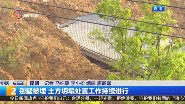 別墅被埋！昆明一地質(zhì)災(zāi)害治理點發(fā)生土方塌方，處置工作持續(xù)進行中