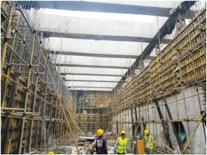 牛欄江—清水海引水線路（上對龍）連通應急工程正加緊建設。 供圖