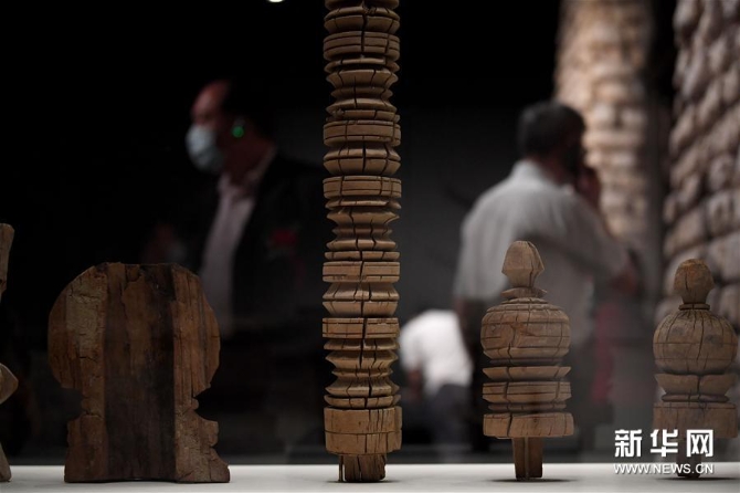 5月18日，觀眾在和田博物館參觀。5