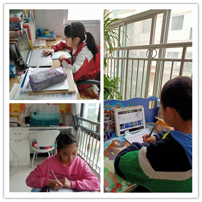 4.孩子們在家認(rèn)真上課