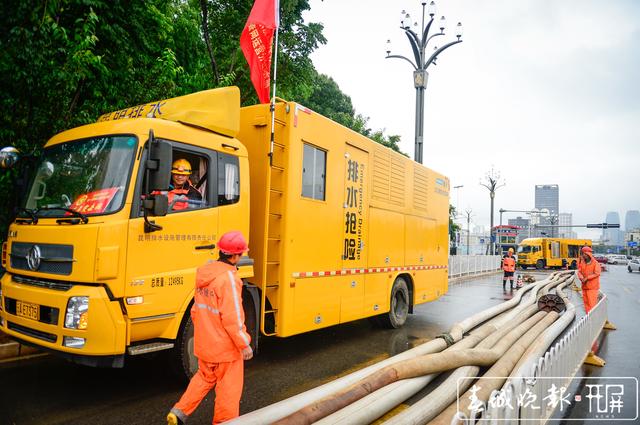 至中午，昆明今天121個(gè)易淹積水點(diǎn)都未出現(xiàn)淹積水