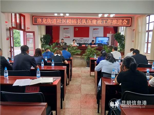 圖1 洛龍街道社區(qū)樓棟長隊伍建設(shè)工作推進會召開。