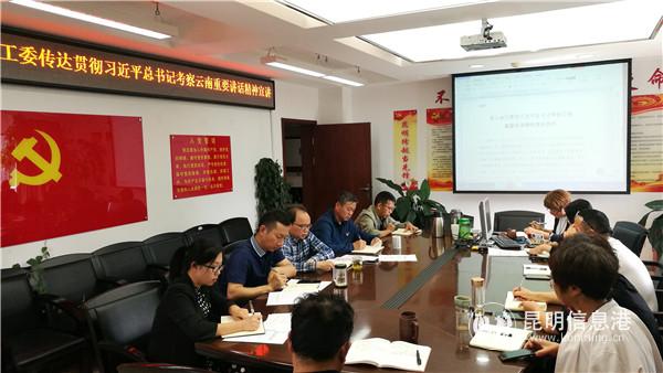 市直工委學習習總書記云南考察講話