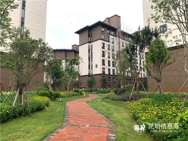 西山區(qū)城中村改造第35號(hào)片區(qū)項(xiàng)目回遷安置房小區(qū)環(huán)境優(yōu)美。記者勞學(xué)麗 攝