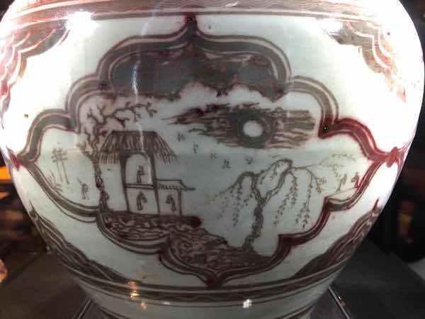 罕見元代釉里紅“開光祈雨圖罐”亮相上海中心明清官窯瓷器展