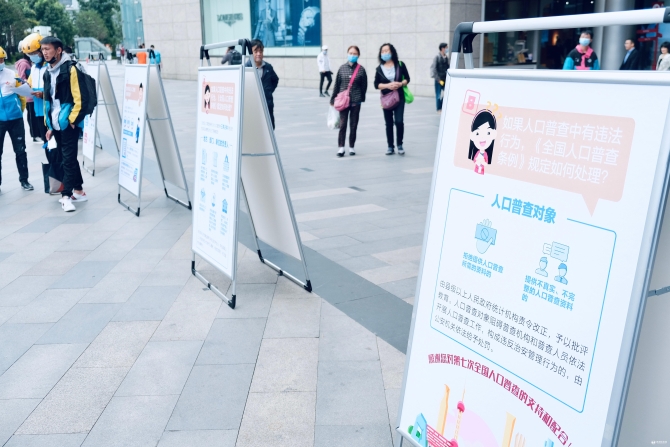 人口普查宣傳展示牌 人口普查宣傳展示牌