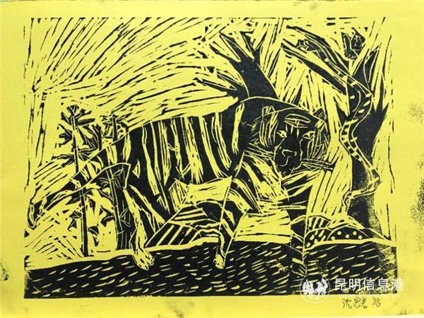 王妍戈 9歲《危機(jī)》 指導(dǎo)老師：胡薇 昆明速彩藝術(shù)工作室