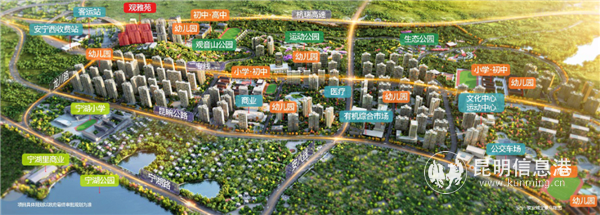 安寧俊發(fā)城鳥瞰效果圖 安寧俊發(fā)城鳥瞰效果圖