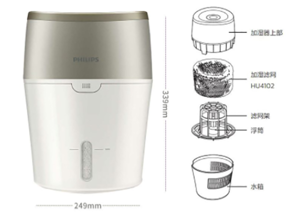 冷蒸汽加濕器內(nèi)部結(jié)構(gòu)圖