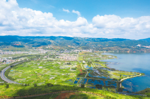 陽(yáng)宗海南岸濕地公園。 陽(yáng)宗海管委會(huì)供圖