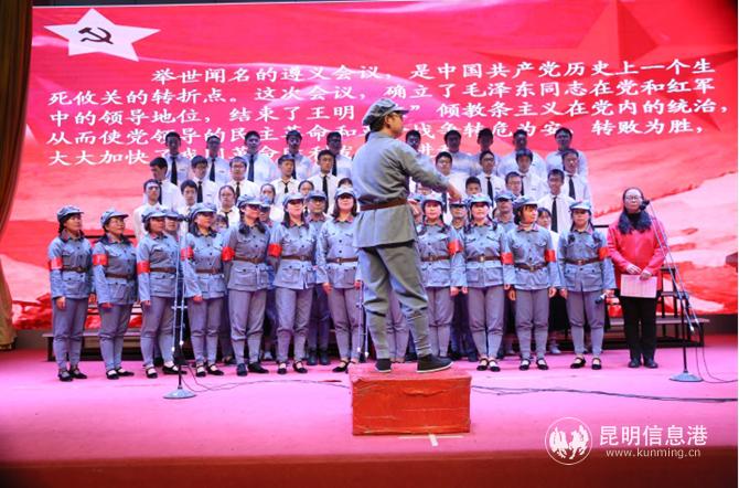 紅歌比賽現(xiàn)場(chǎng) 許雁祥 楊錄杏 攝1