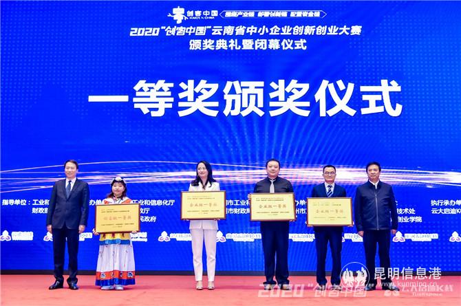 一等獎(jiǎng)獲得者代表上臺(tái)領(lǐng)獎(jiǎng)。供圖