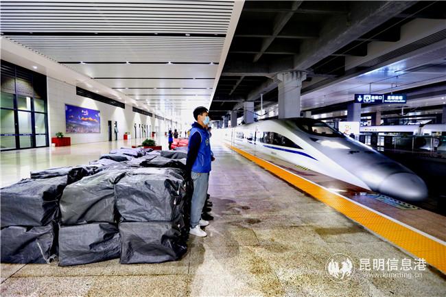 “云”字號鮮貨“坐”保溫箱出滇。通訊員楊航 供圖 3